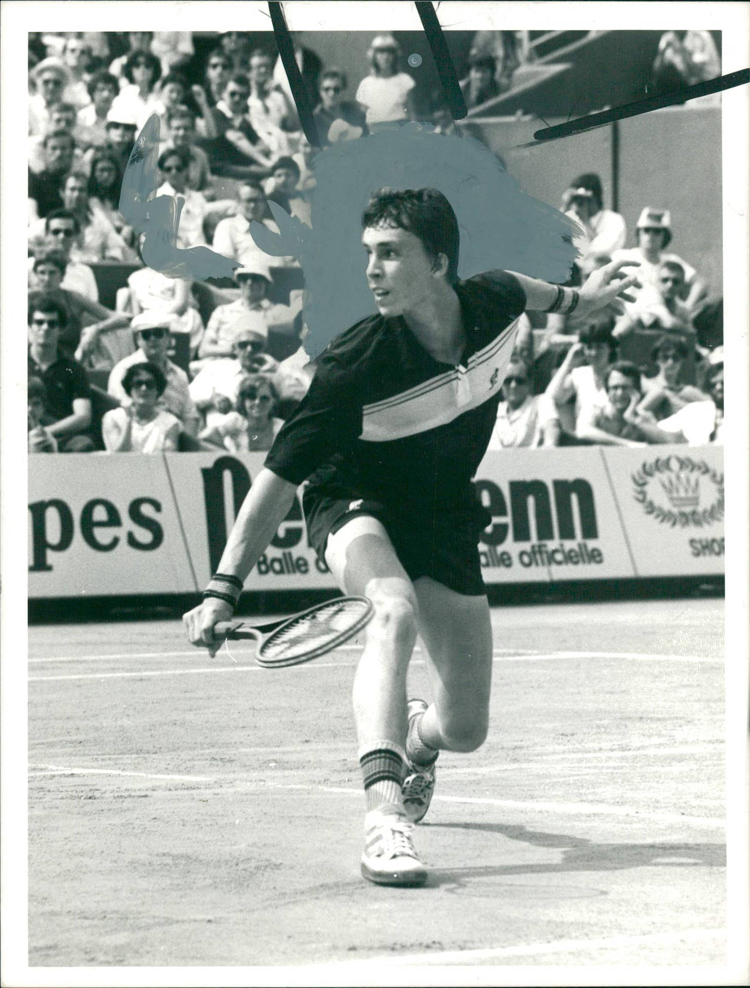 Vintage portrait of Tennis Legend, Ivan Lendl Wallpaper