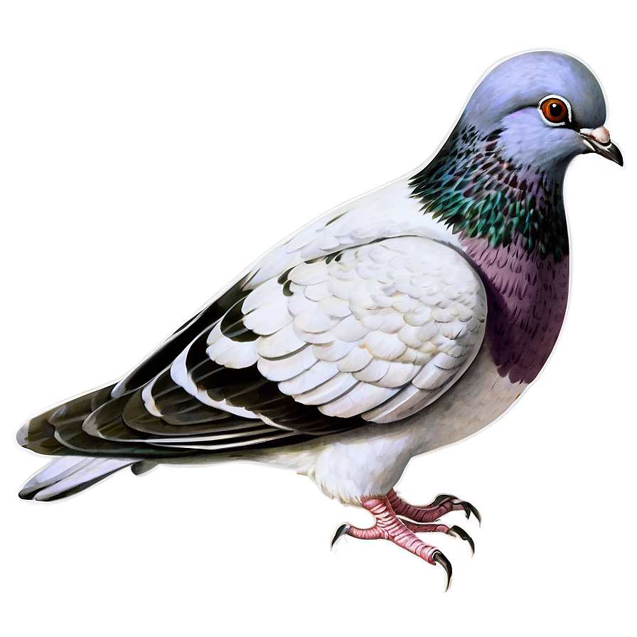 Download Vintage Pigeon Illustration Png 05242024 | Wallpapers.com