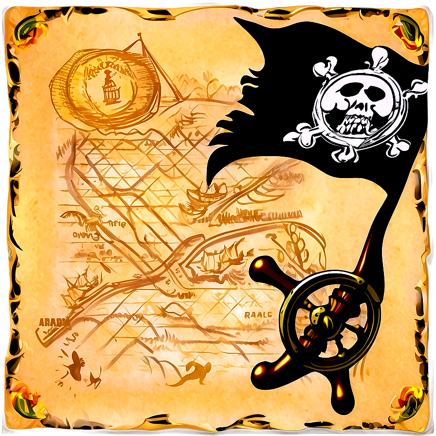 Download Vintage Pirate Treasure Map Png Nir84 7739