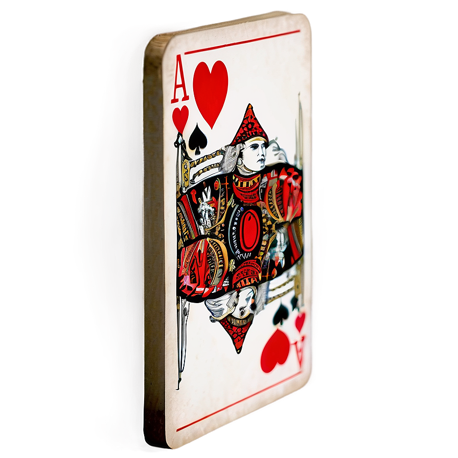 Vintage Playing Card Design Png 05252024 PNG