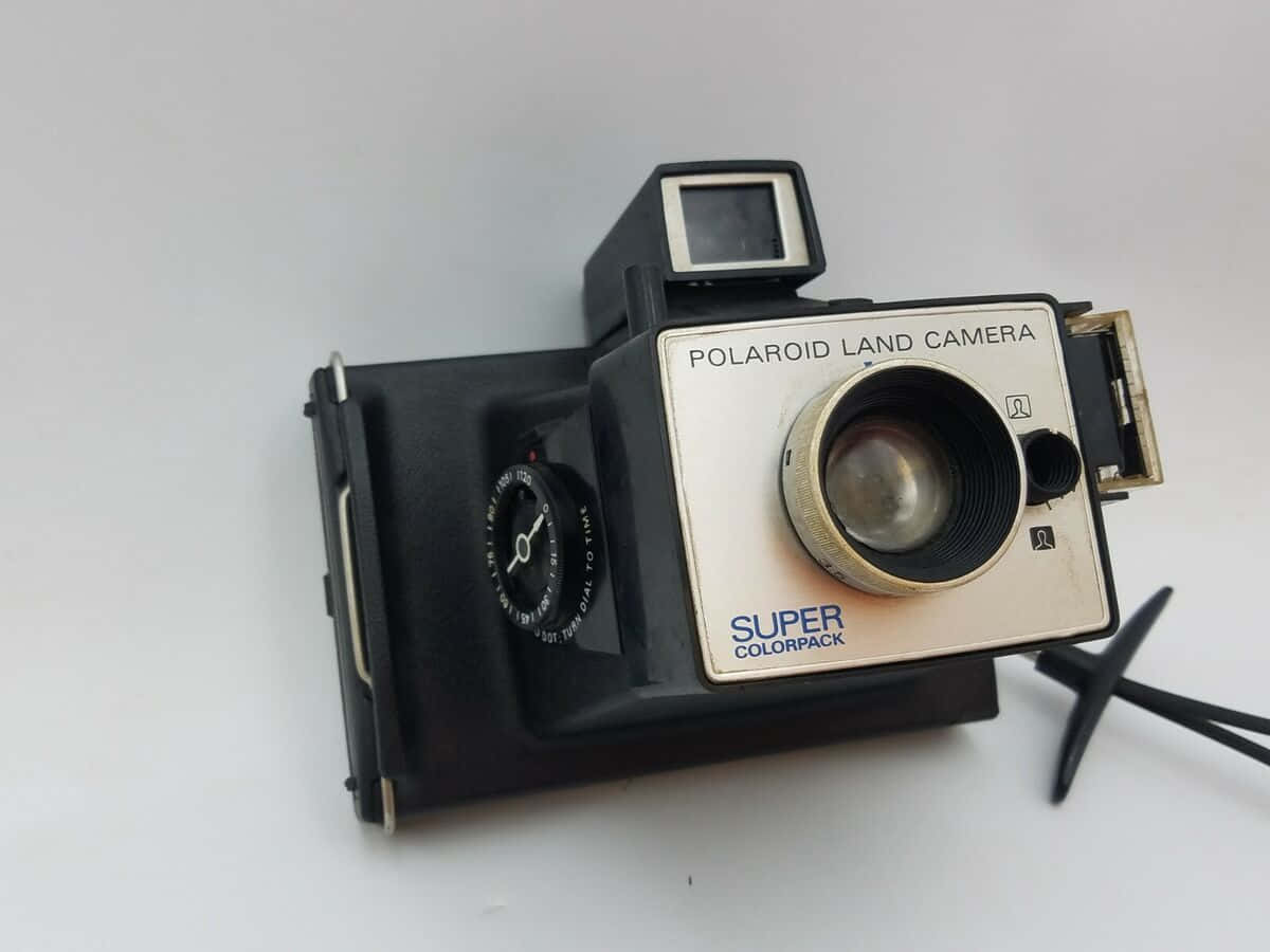 Vintage Polaroid Landkamera Super Colorpack Bakgrunnsbildet