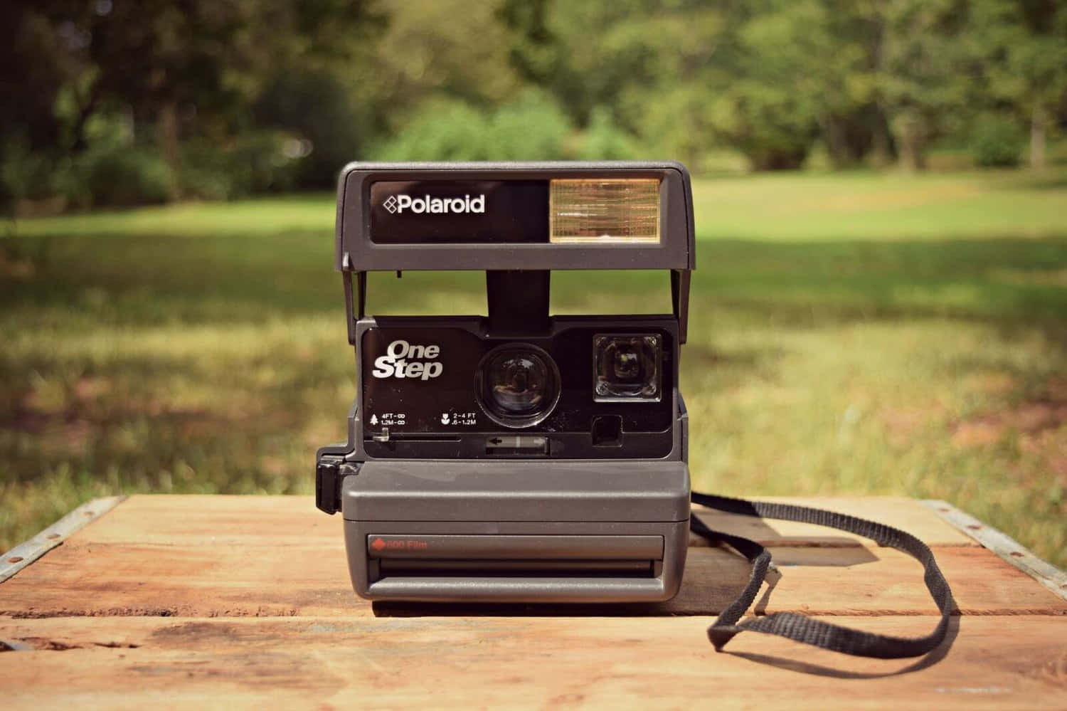 Vintage Polaroid One Step Camera Achtergrond