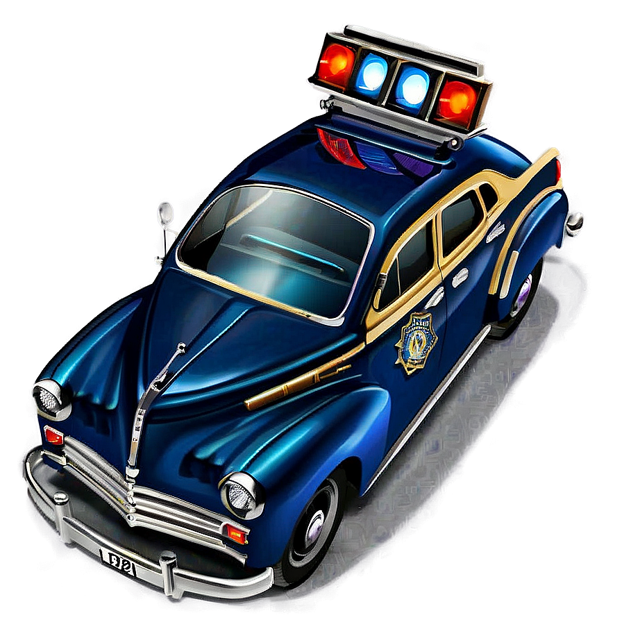 Vintage Police Car Png 67 PNG