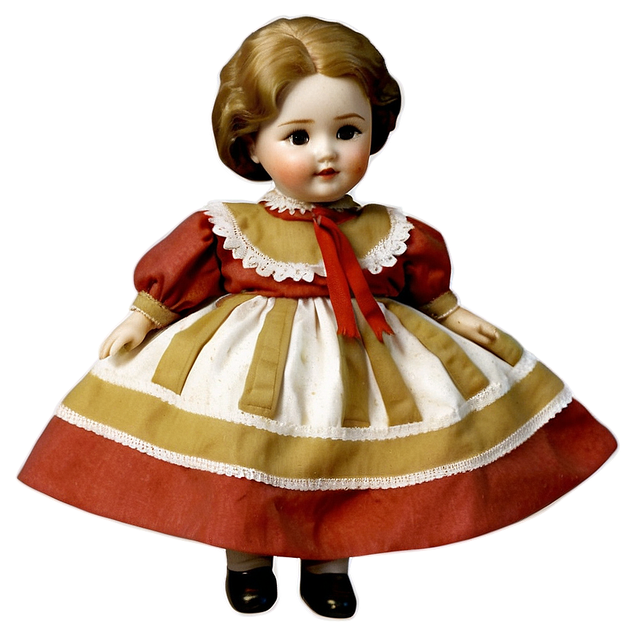 Vintage Porcelain Doll Png 20 PNG