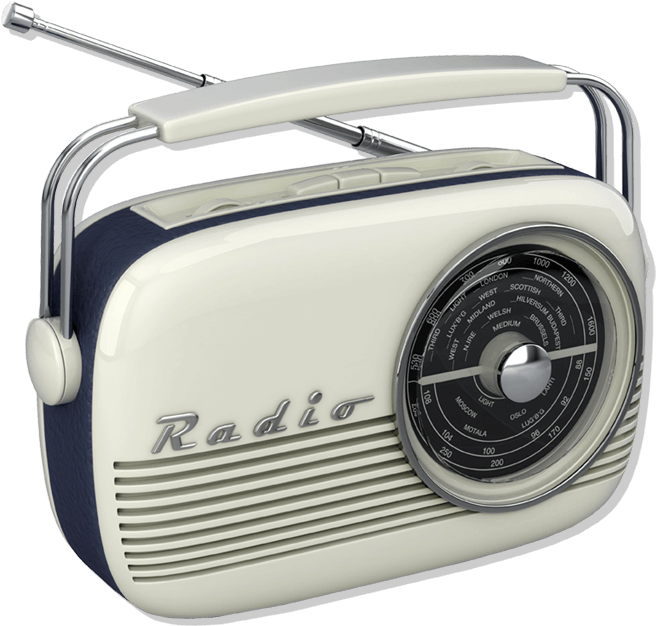 Vintage Portable Radio PNG