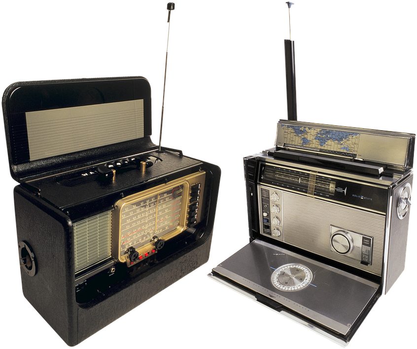 Vintage Portable Radios PNG