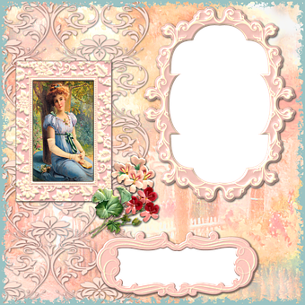 Vintage Portrait Frame Design PNG