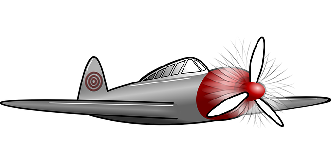 Vintage Propeller Aircraft Illustration PNG