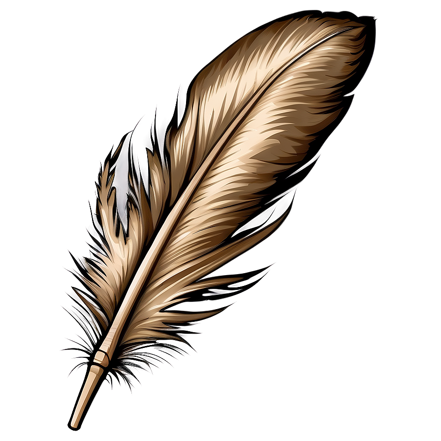 Vintage Quill Pen Feather Png 05042024 PNG