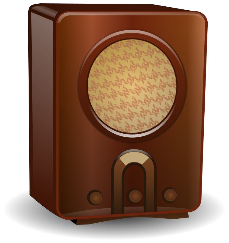 Vintage Radio Illustration PNG