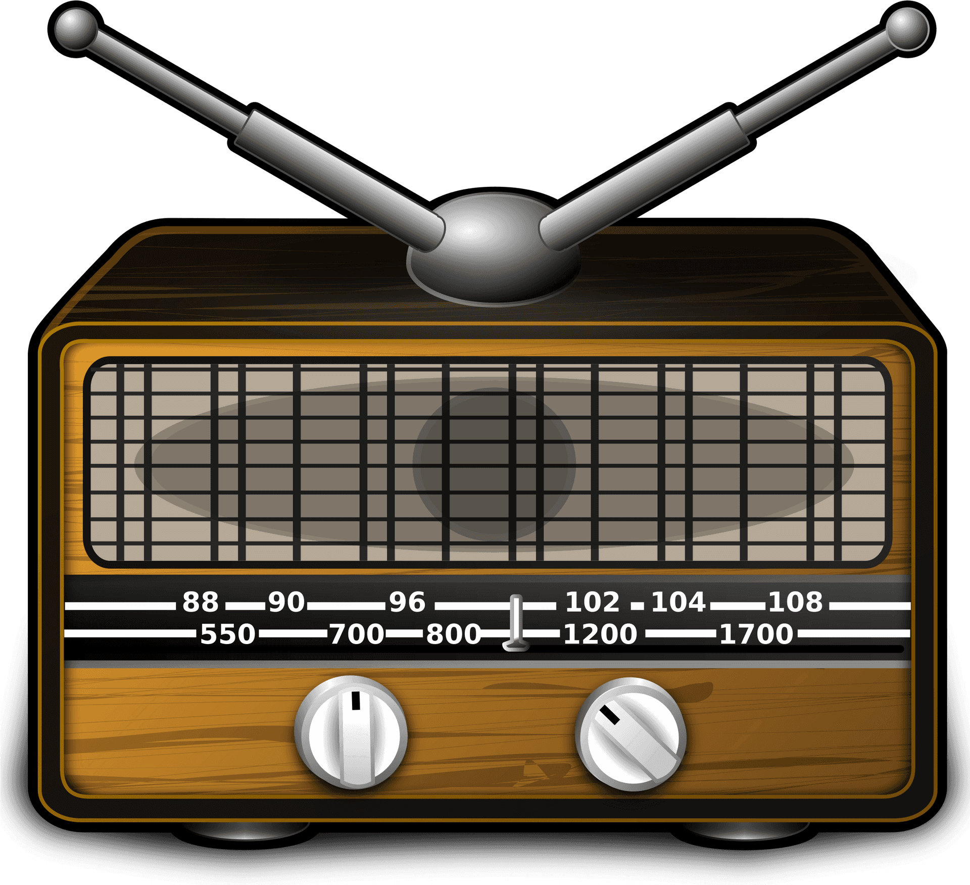 Vintage Radio Illustration PNG