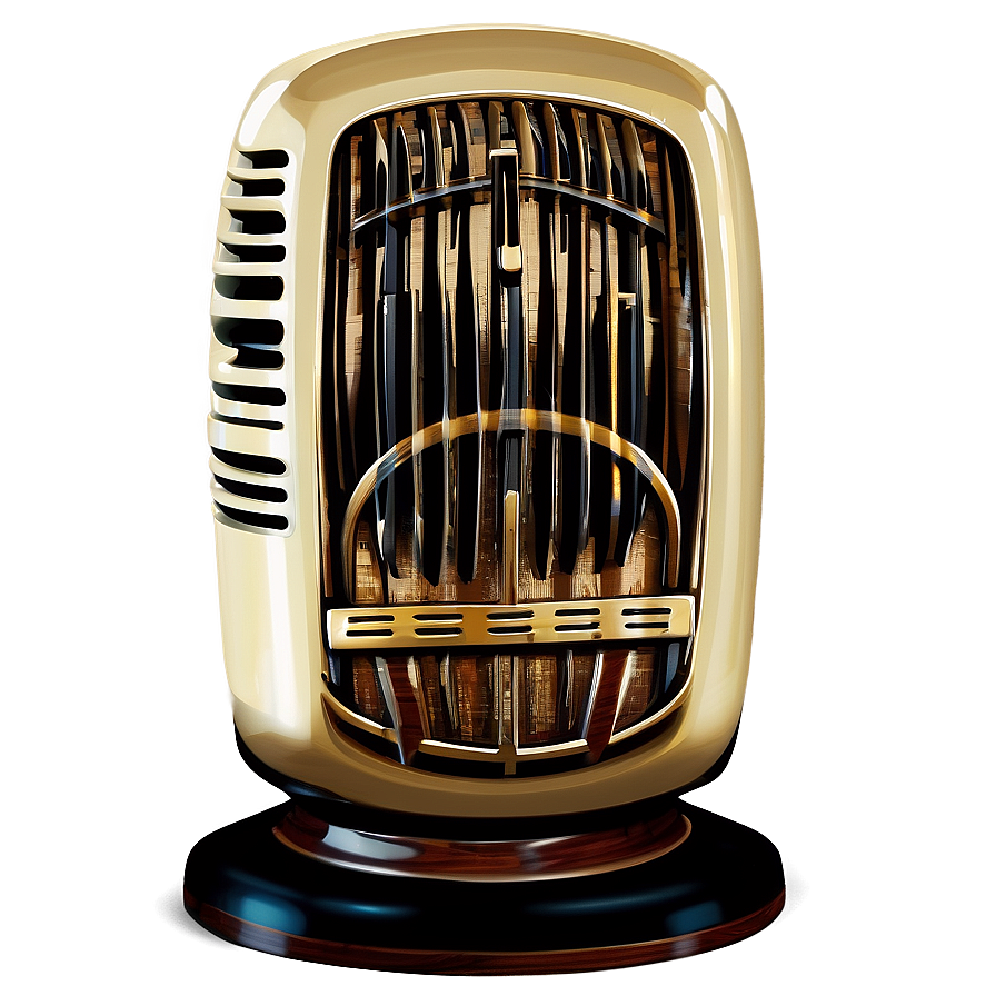 Vintage Radio Microphone Png Qcv75 PNG