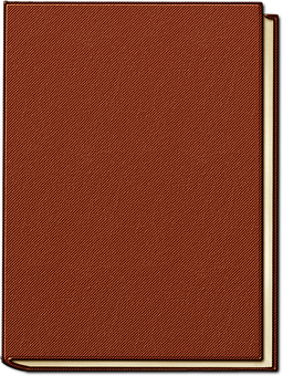 Vintage Red Book Cover PNG