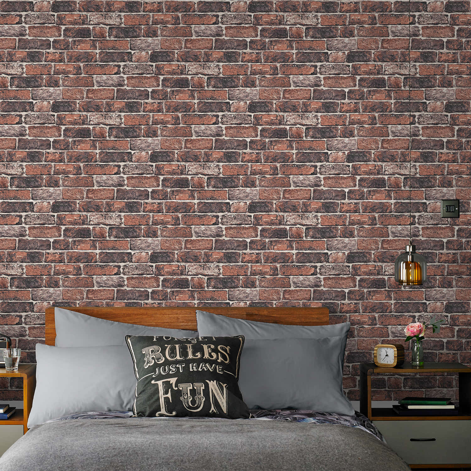 Vintage Red Brick Wall Texture Background