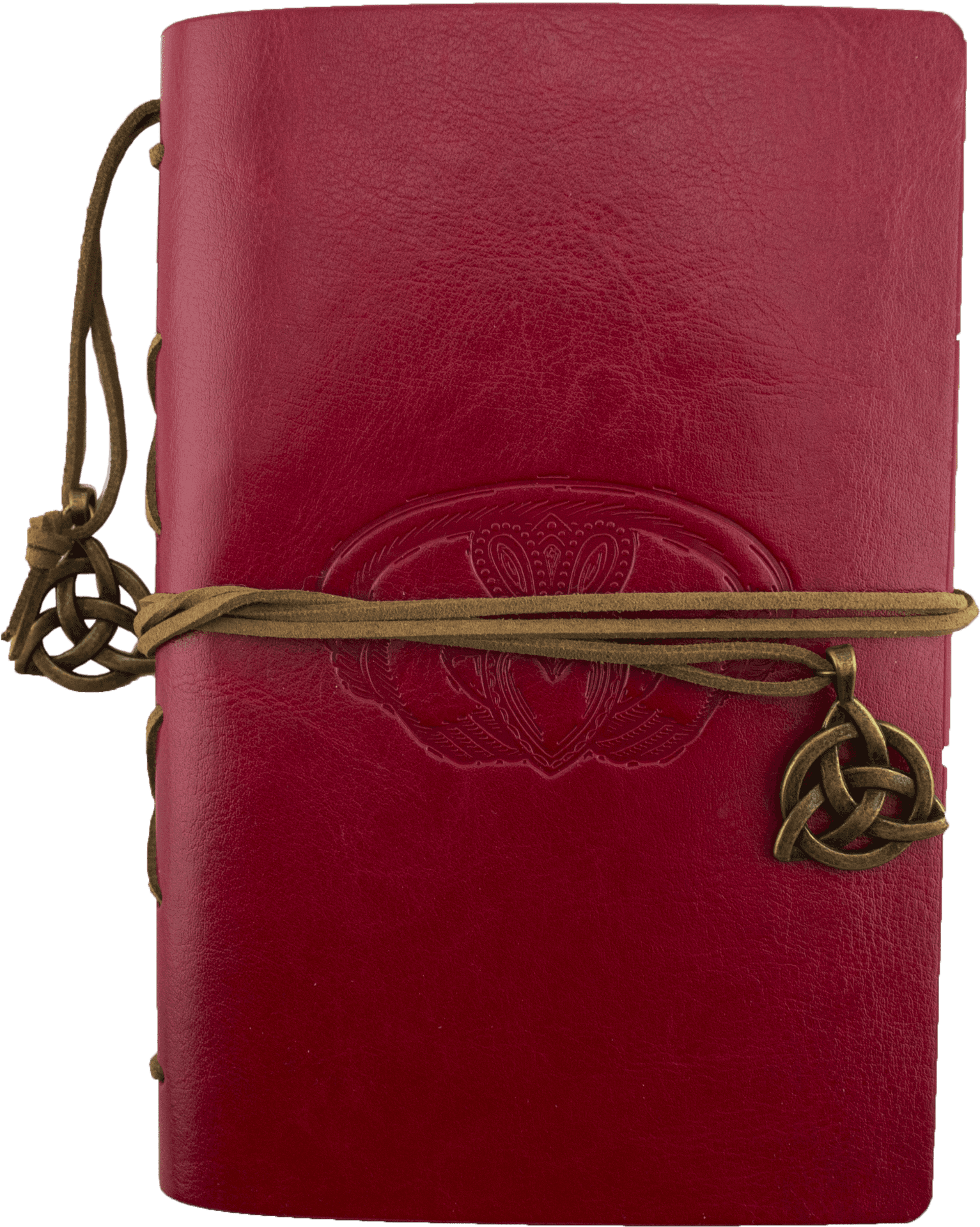 Download Vintage Red Leather Journal | Wallpapers.com