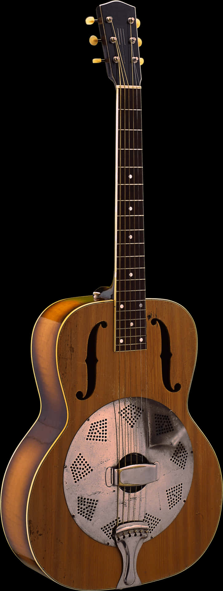 Vintage Resonator Guitar PNG