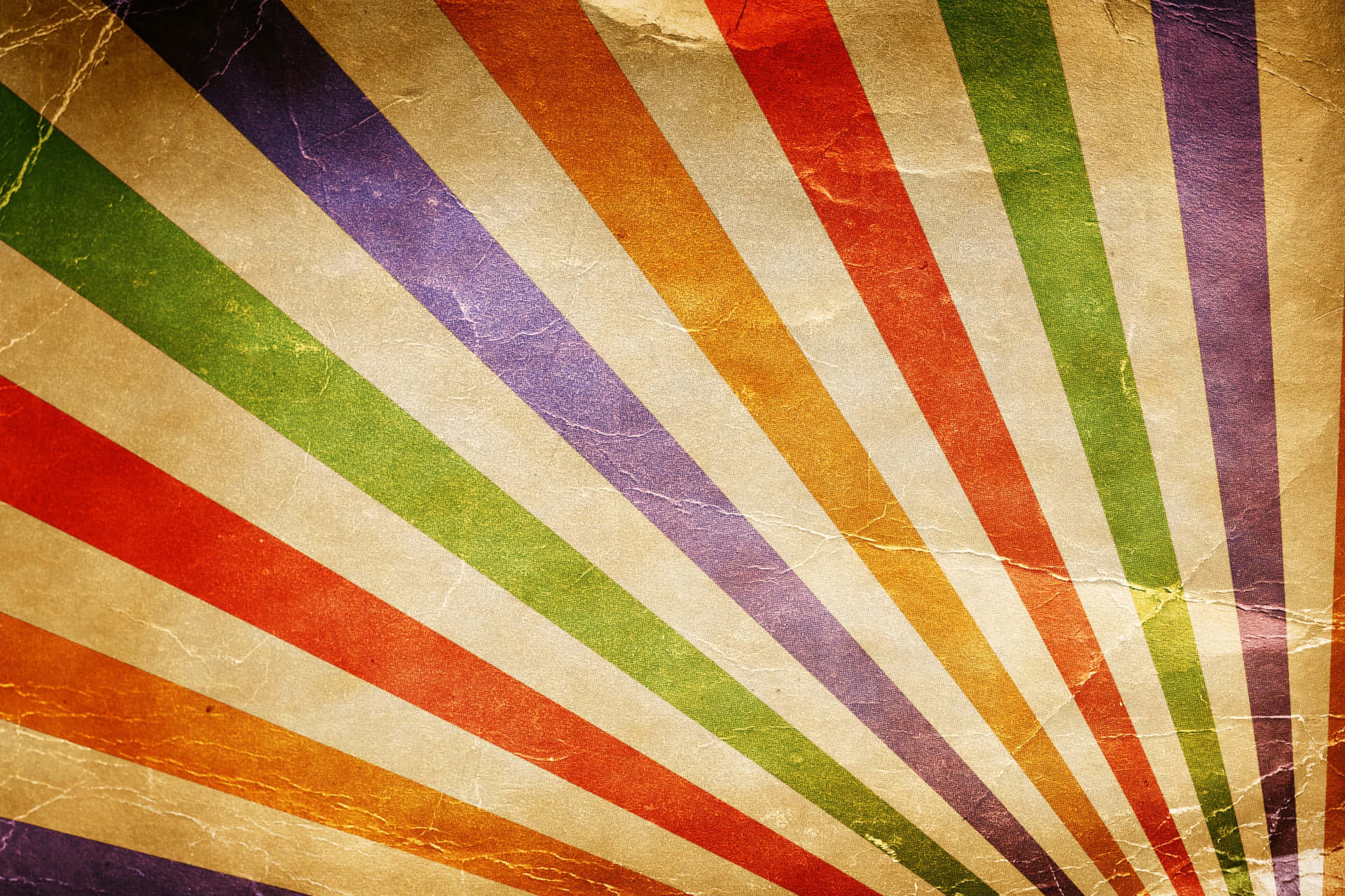 Vintage Retro Colorful Sunburst Background Wallpaper