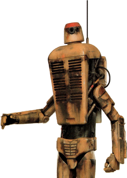 Vintage Robot Model Standing PNG
