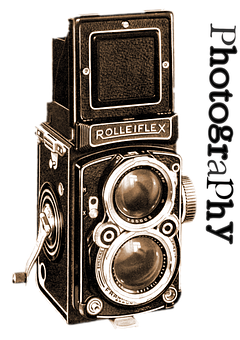 Vintage Rolleiflex Twin Lens Reflex Camera PNG