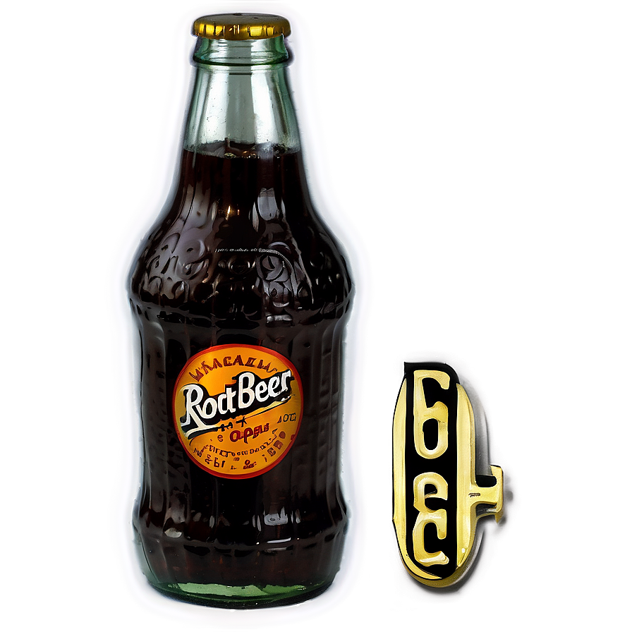 Vintage Root Beer Bottle Png Xqt PNG