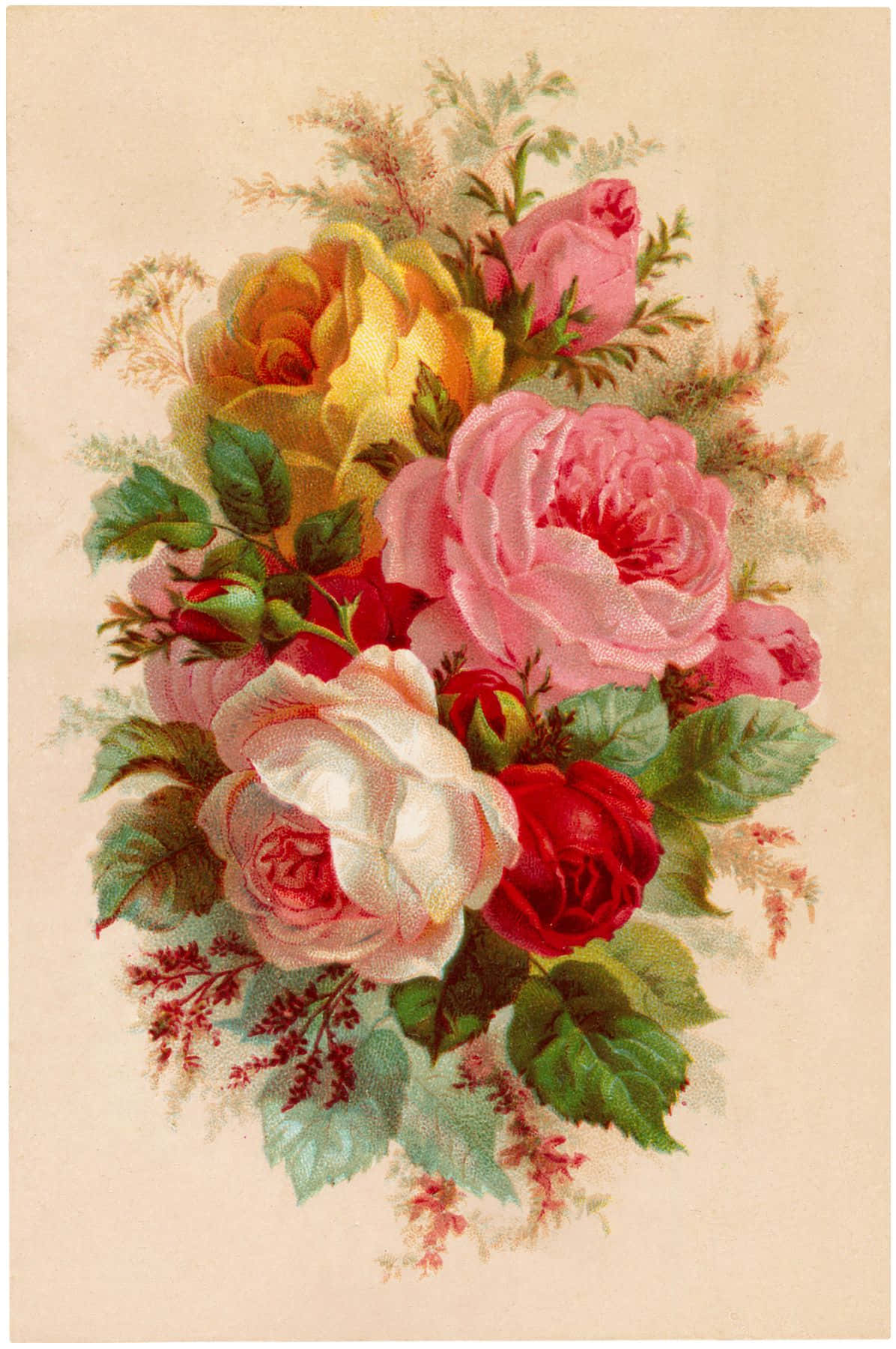 Vintage Rose Wallpaper Wallpaper