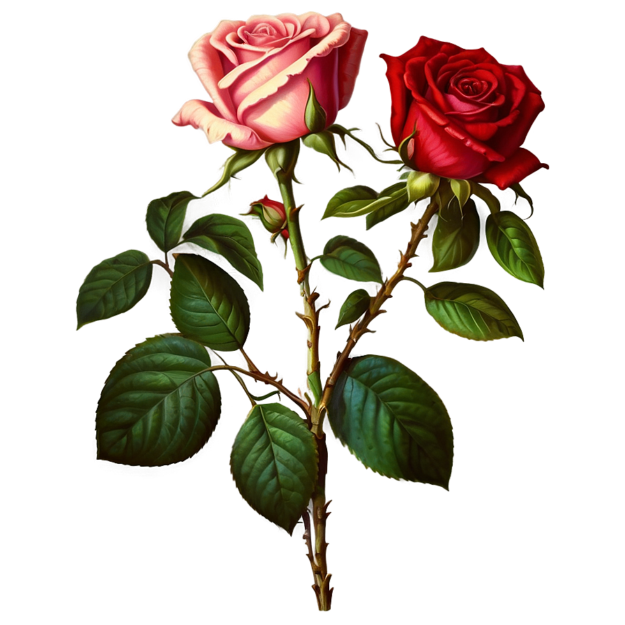 Download Vintage Rose Png Xhm | Wallpapers.com