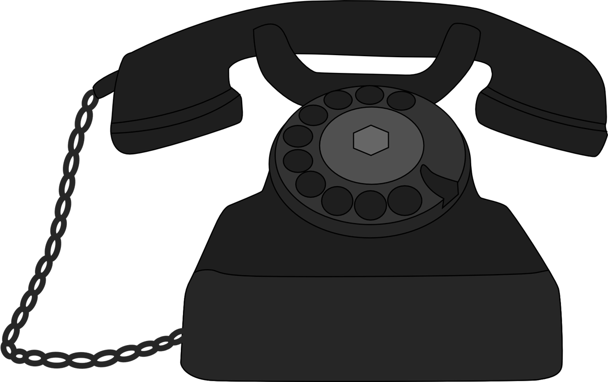 Vintage Rotary Phone Clipart PNG