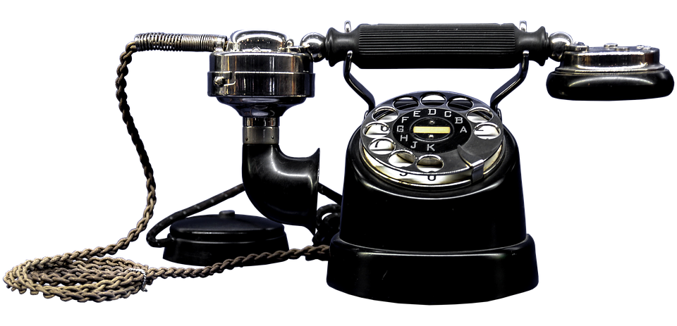 Vintage Rotary Telephone PNG