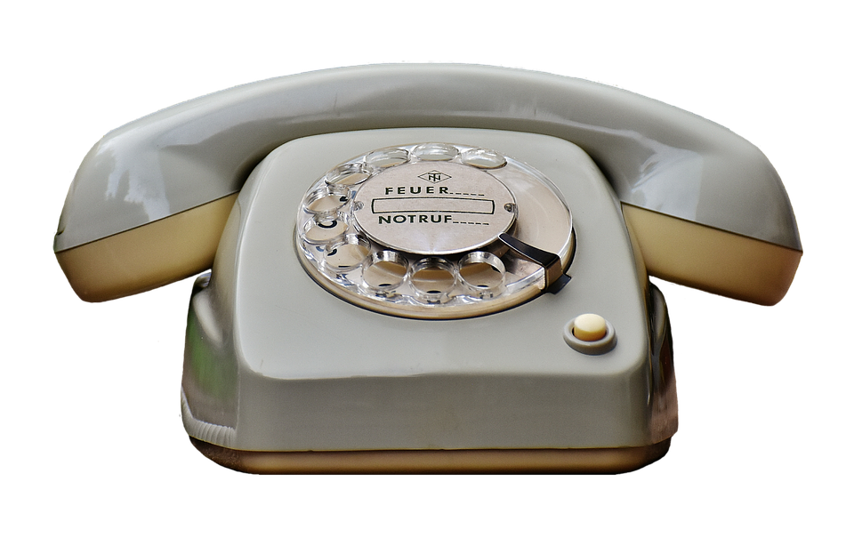 Vintage Rotary Telephone PNG