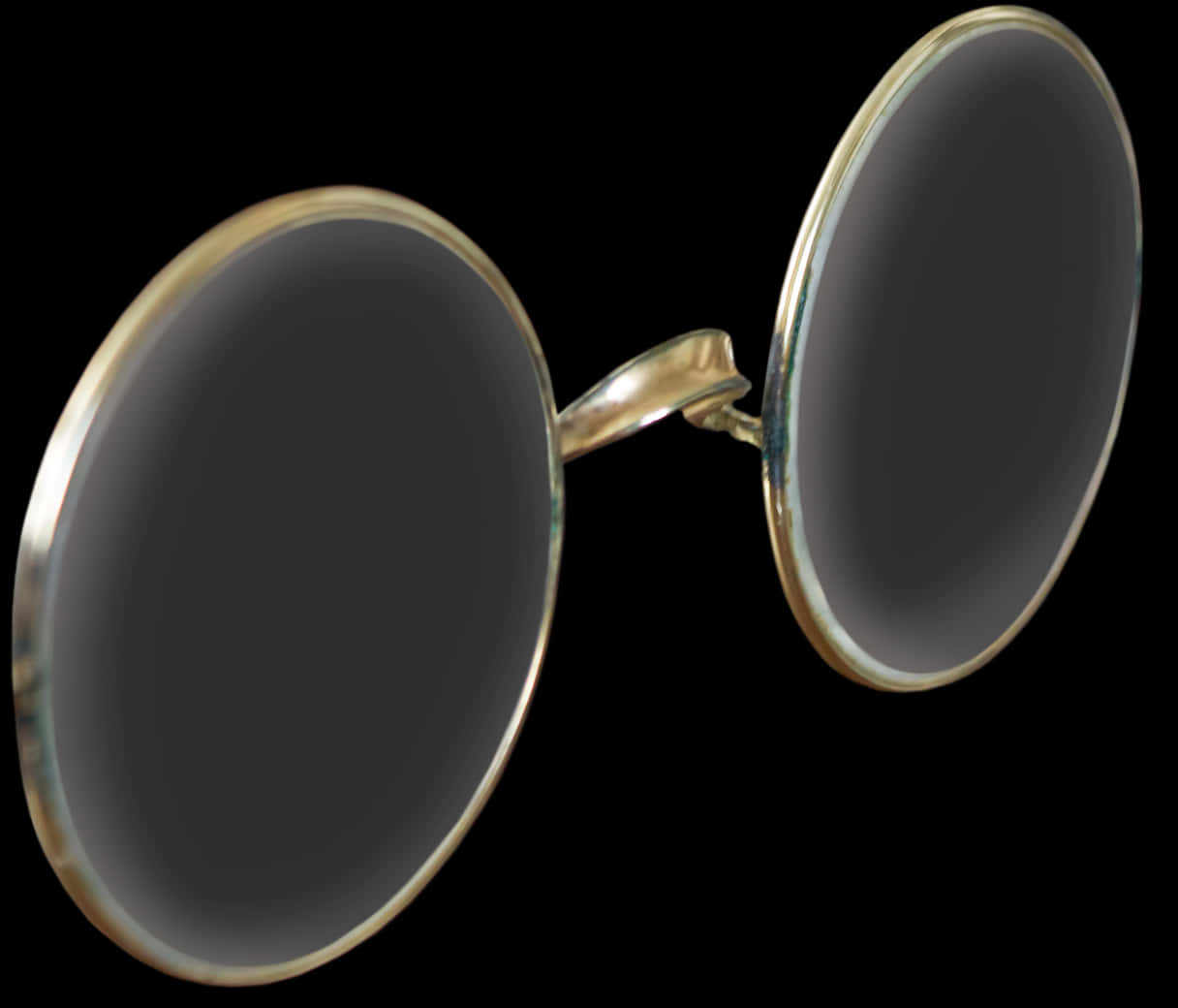 Vintage Round Glasses Isolated PNG