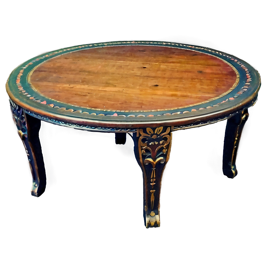 Vintage Round Table Detail Png Xdb58 PNG