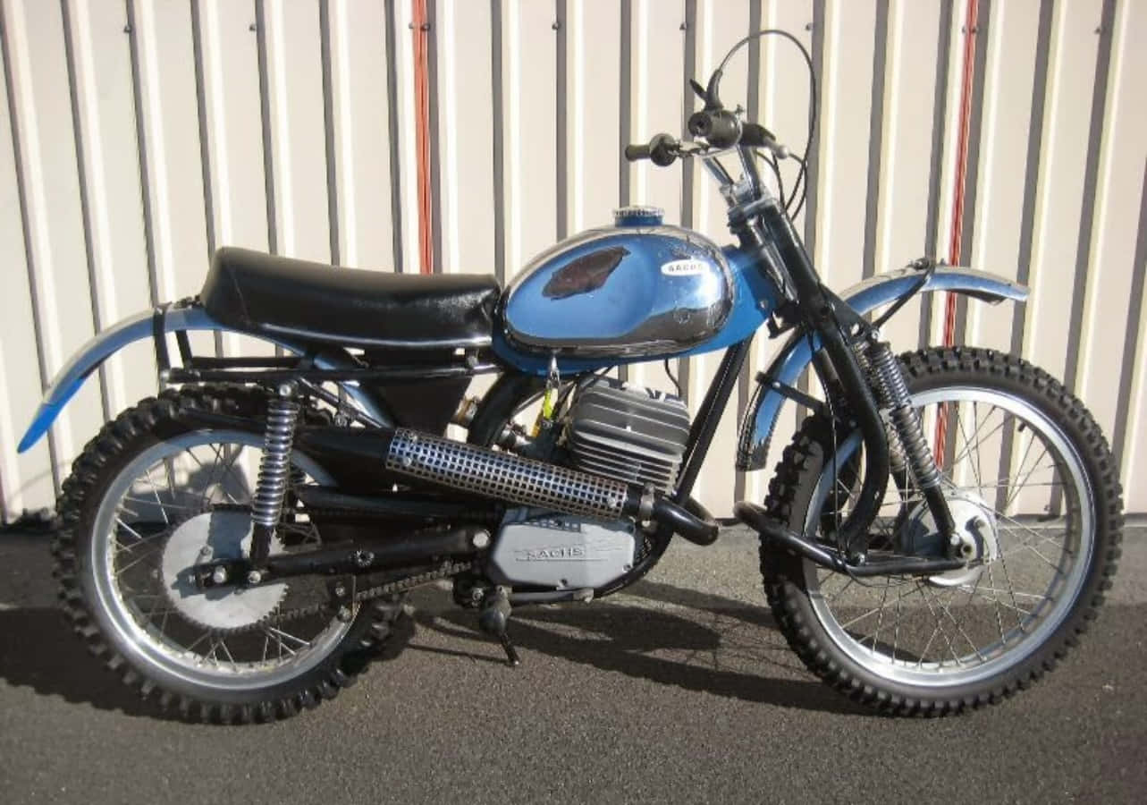 Vintage Sachs Moottoripyörä Profiili Taustakuva