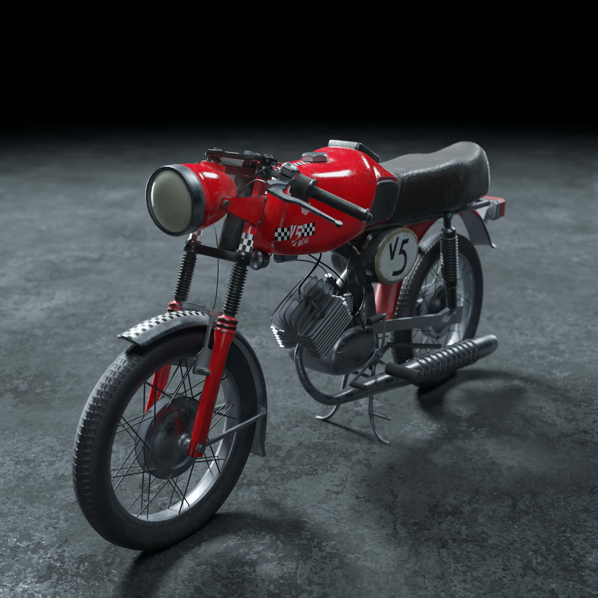 Vintage Sachs Motorcycle V5 Model Wallpaper