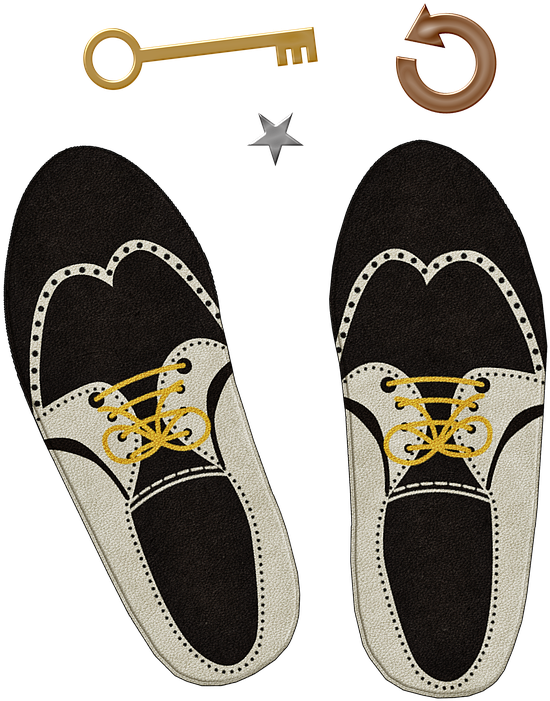 Vintage Saddle Shoes Illustration PNG