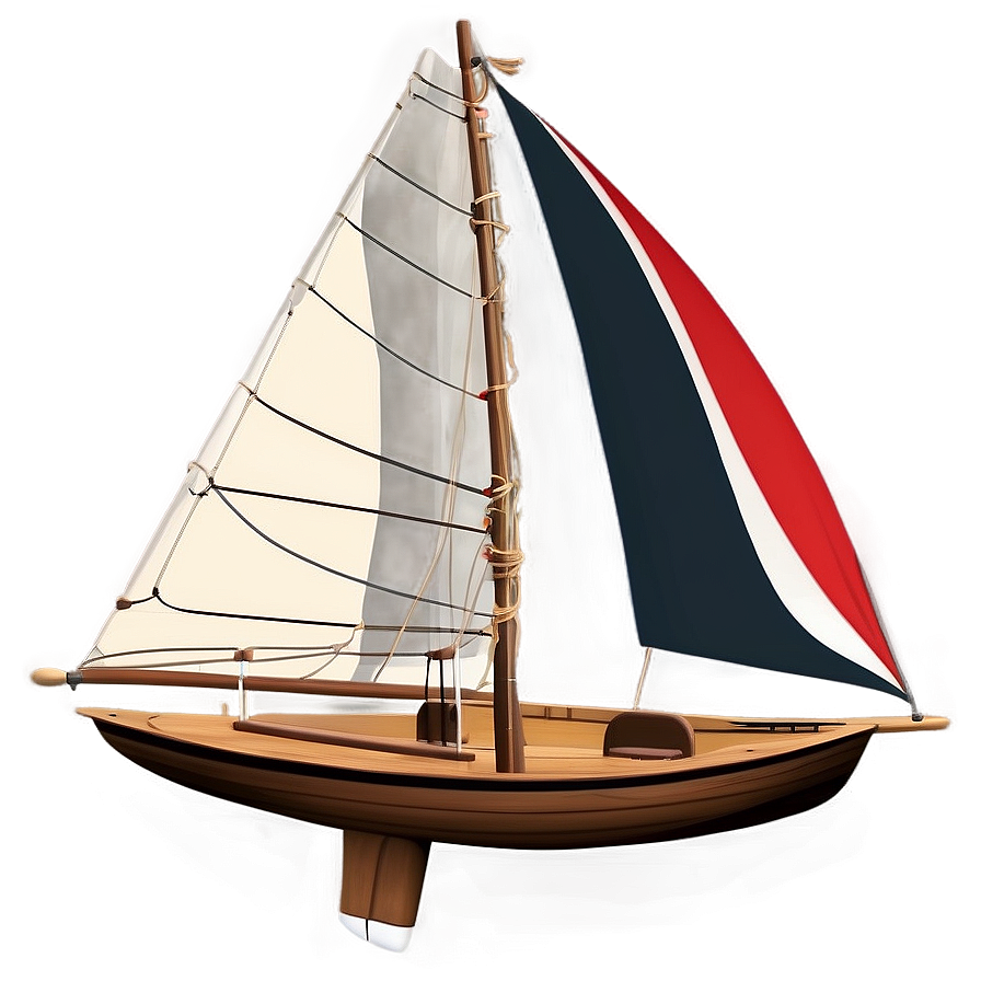 Vintage Sailboat Design Png 05242024 PNG