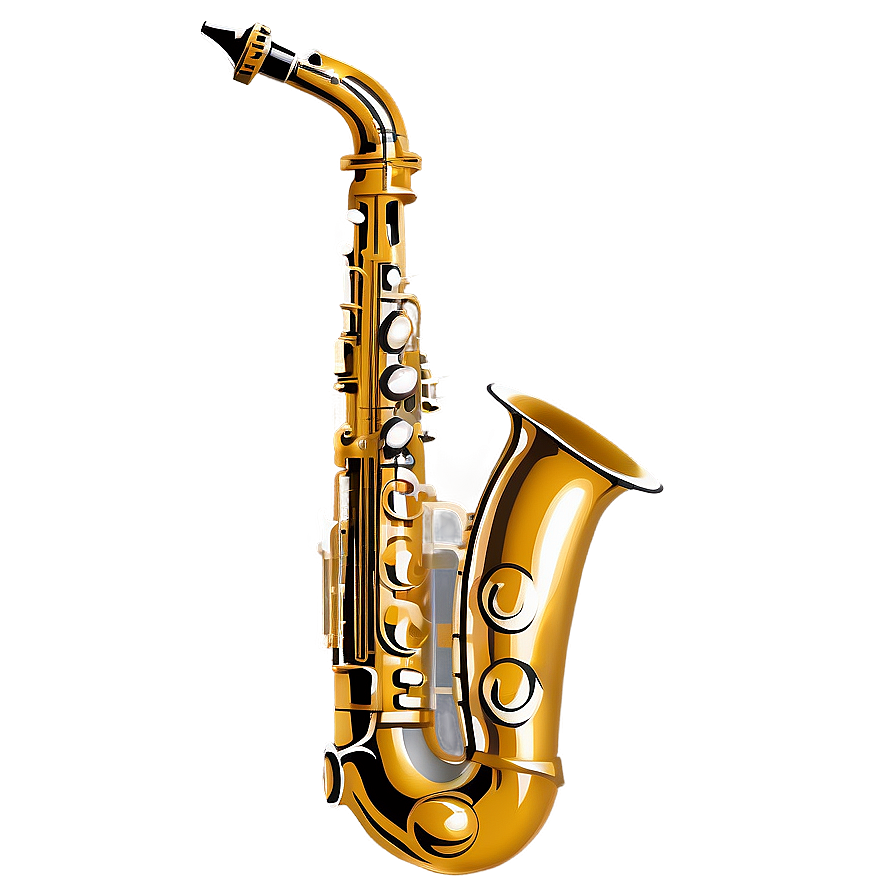 Download Vintage Saxophone Illustration Png 46 | Wallpapers.com