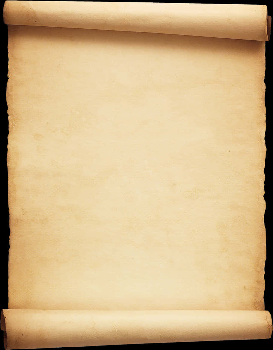 Vintage Scroll Paper Texture PNG