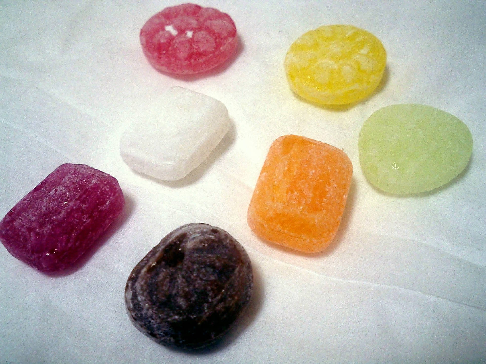 Vintage Shot Of Chewy Hard Candies Wallpaper