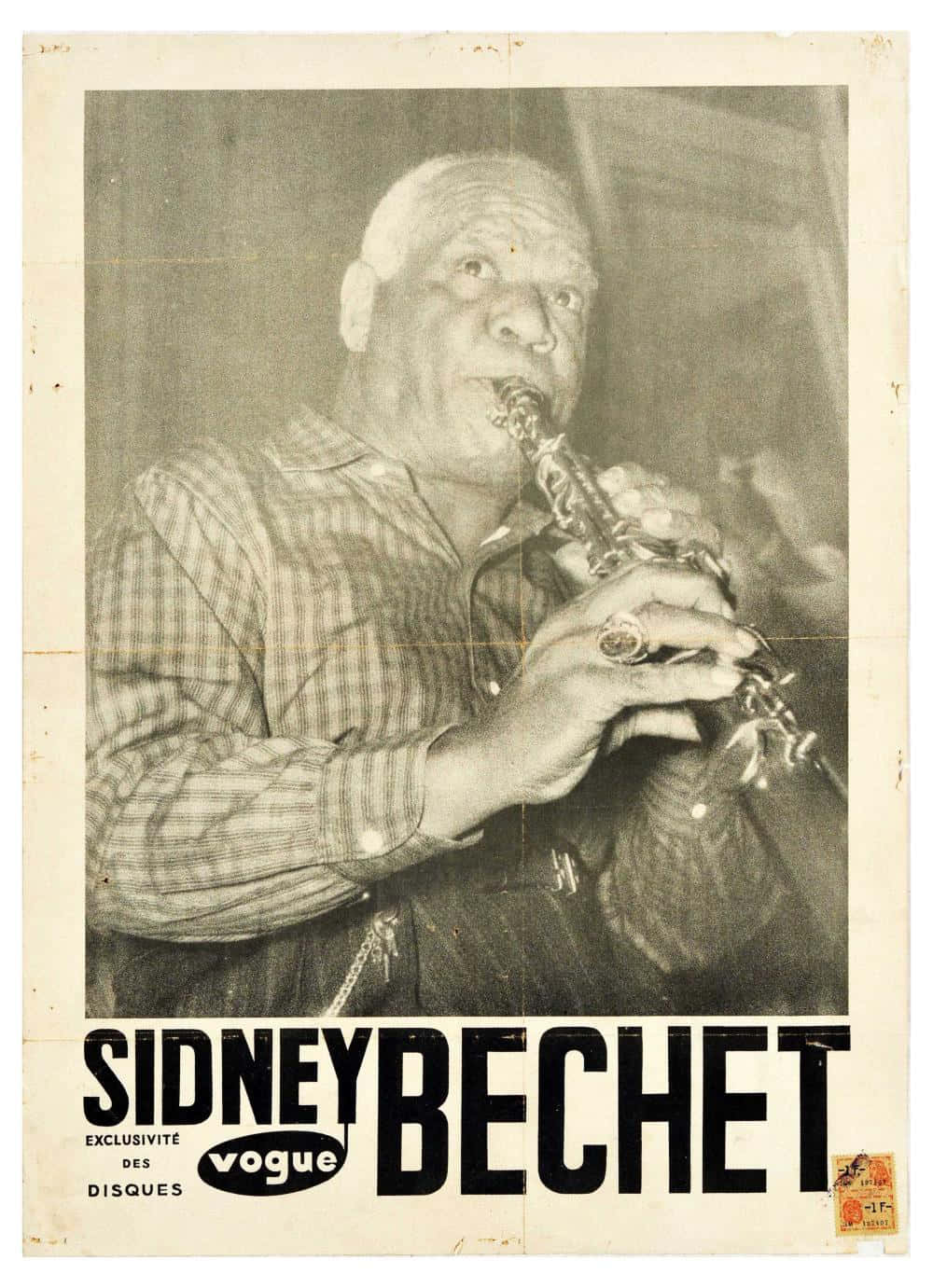 Sidneybechet Tocando El Saxofón Vintage Fondo de pantalla