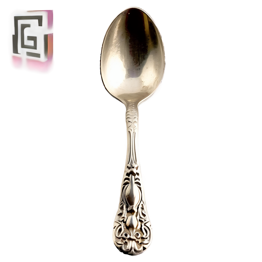 Download Vintage Silver Spoon Png Cmj | Wallpapers.com