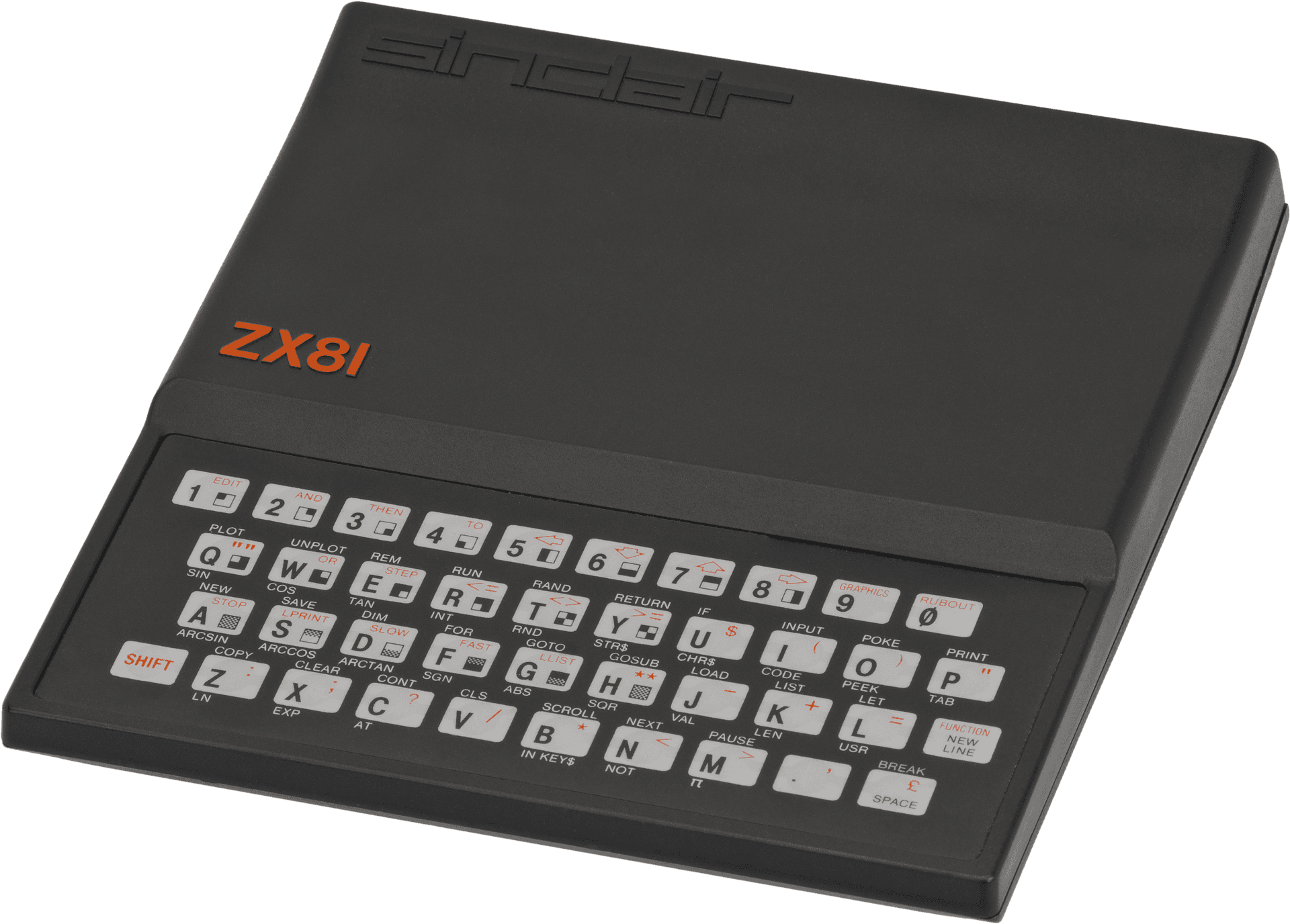 Vintage Sinclair Z X81 Computer PNG