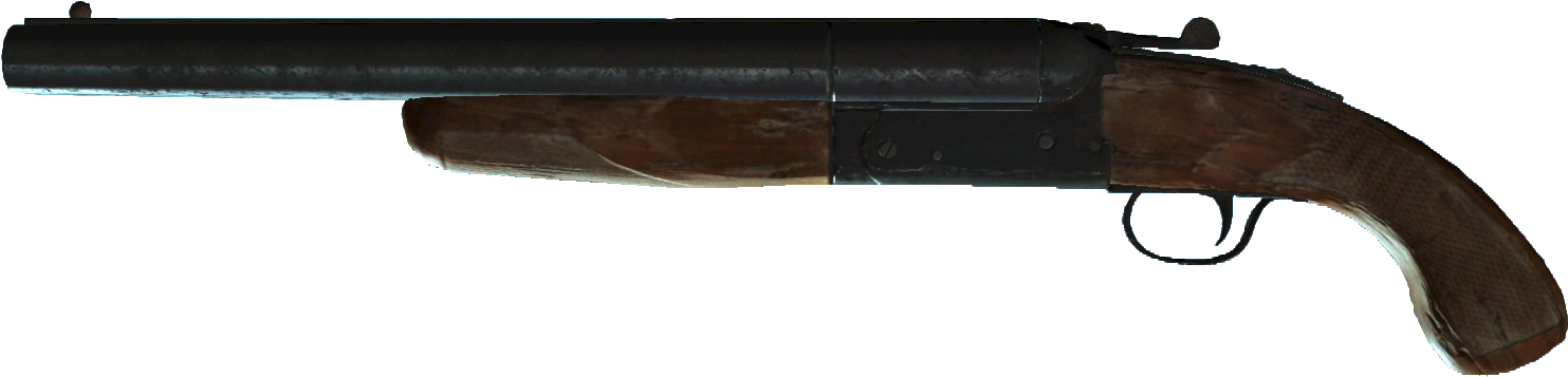 Vintage Single Barrel Shotgun PNG