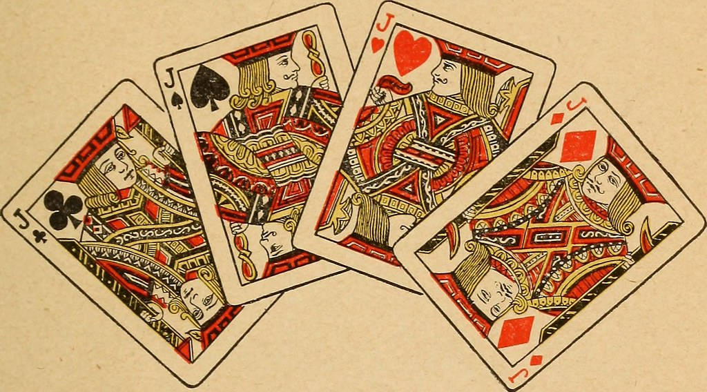 Vintage Skat Cards Jacks Wallpaper