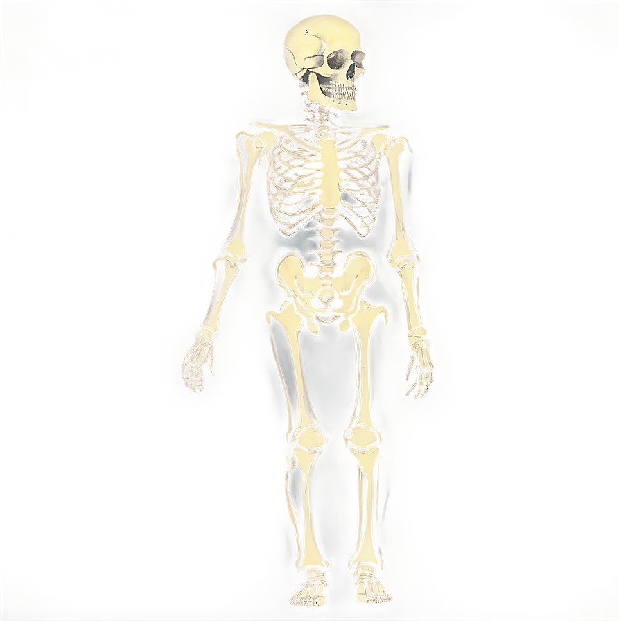 Vintage Skeleton Diagram Png 05032024 PNG
