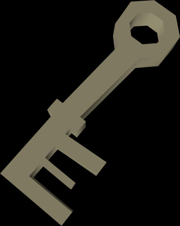 Vintage Skeleton Key Graphic PNG