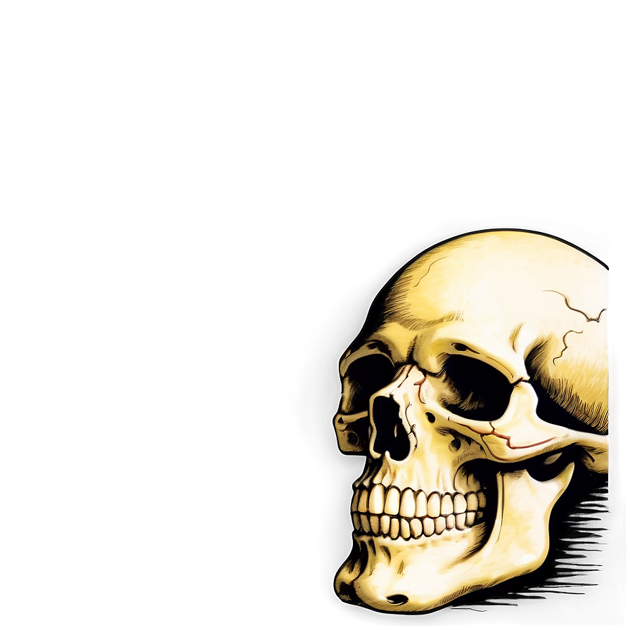 Vintage Skull Graphic Png A PNG