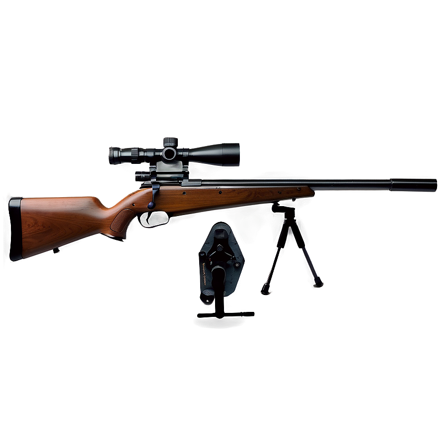 Vintage Sniper Rifle Png Qre PNG