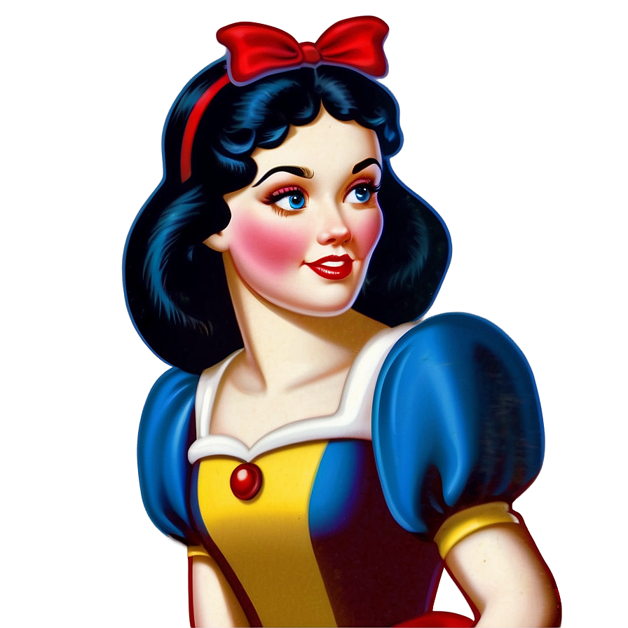 Download Vintage Snow White Artwork Png Vaa | Wallpapers.com