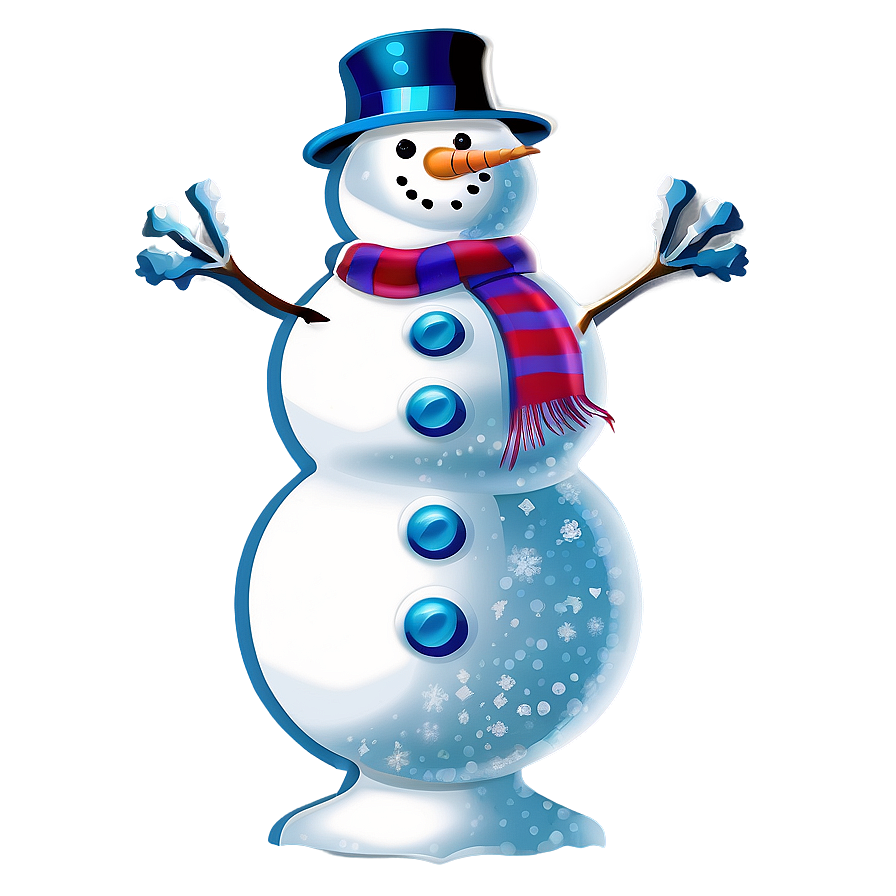 Vintage Snowman Art Png Mdo42 PNG