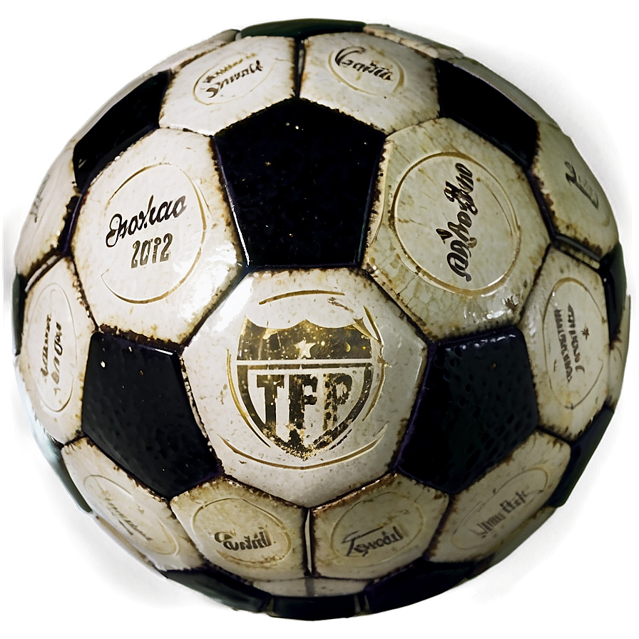 Vintage Soccer Ball Png 04292024 PNG